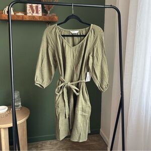 Sonoma 100% cotton gauze casual above the knee dress women’s size small